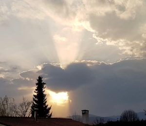 Les rayons du soleil